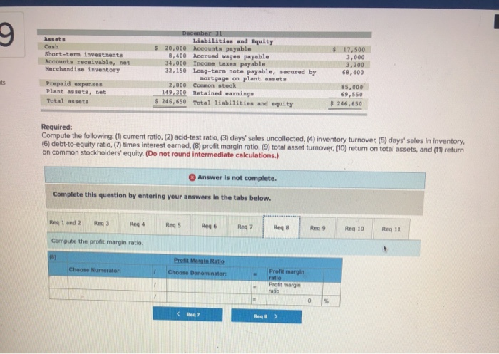 indicate completio Selected current year-end financial statements of Cabot Corporation follow. (All