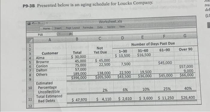 Can someone please help me with this question ASAP?!? Thank you P9-3B
