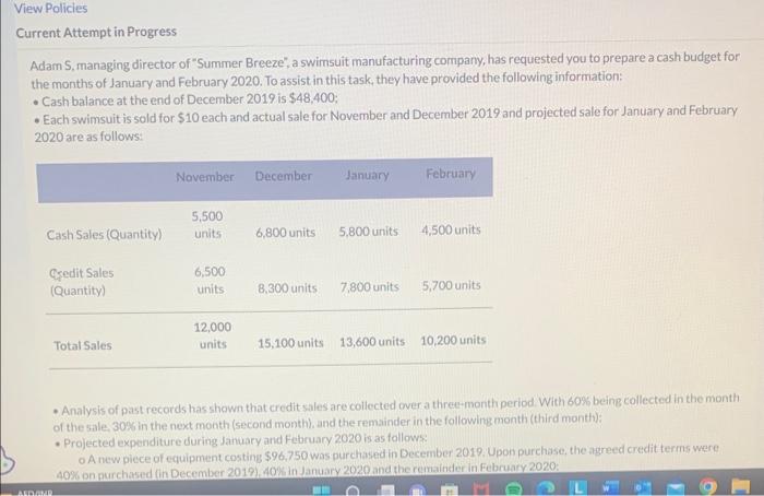  i need the answer fast please Current Attempt in Progress Adam