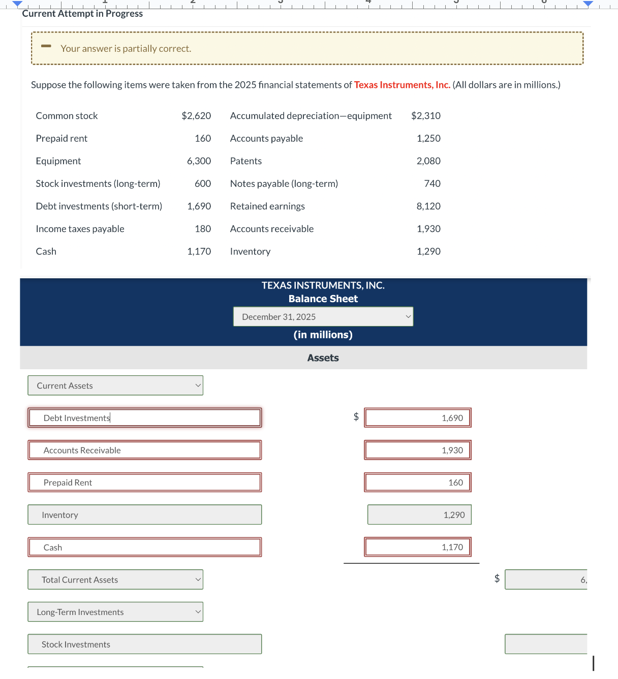  Current Attempt in Progress Your answer is partially correct. Suppose the