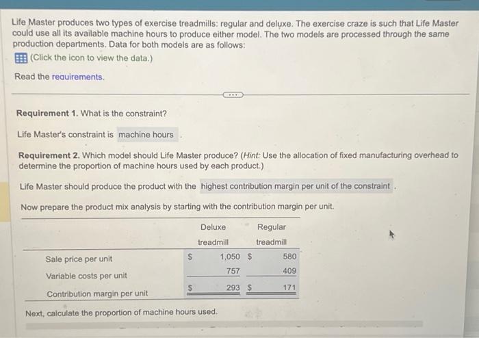 please help, will give a thumbs up if correct Life Master produces