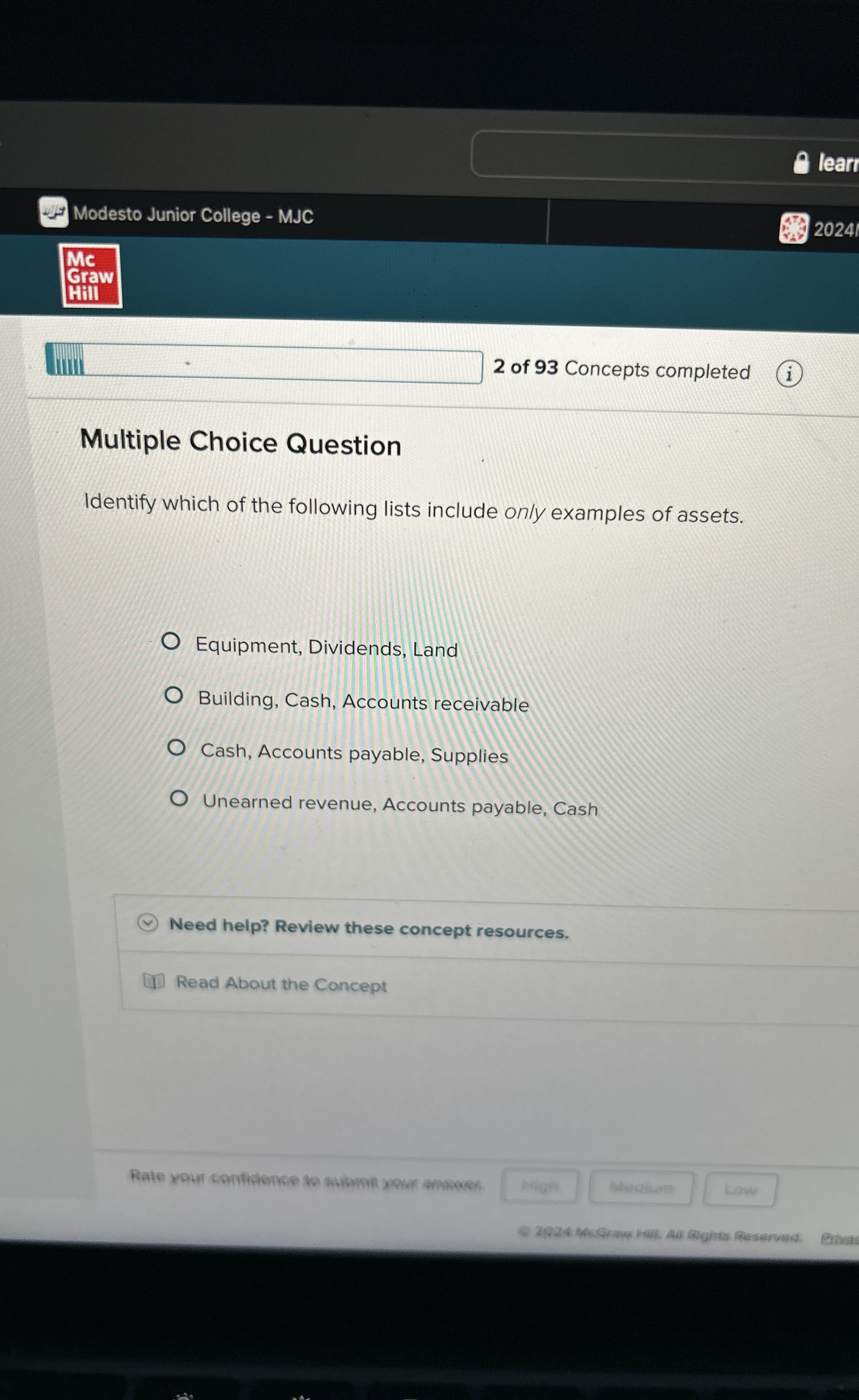  Multiple Choice Question Identify which of the following lists include only