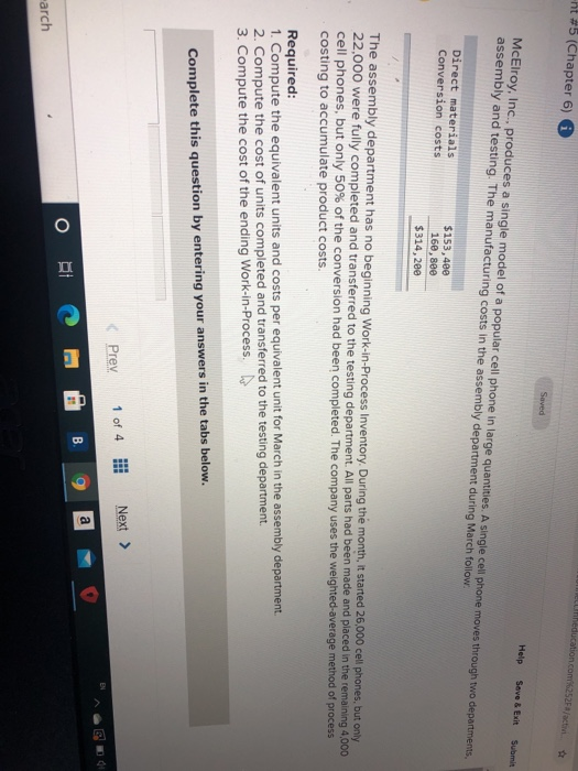  -ht #5 (Chapter 6) on.com/252FX/activi Saved Help Save & Exit Submit