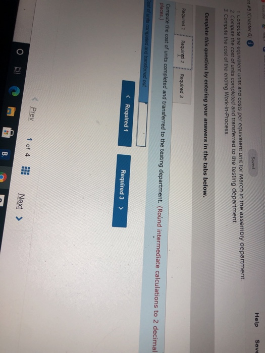 large quantities. A single cell phone moves through two departments, assembly and