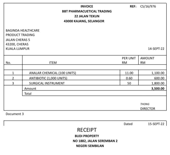transactions extracted from BHPT's book, we are required to: a) Record all
