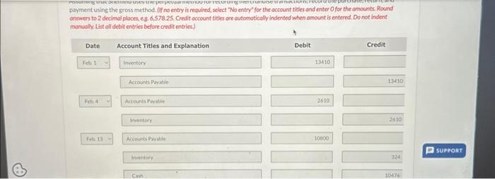 is required, select 'No entry' for the occount titles and enter O