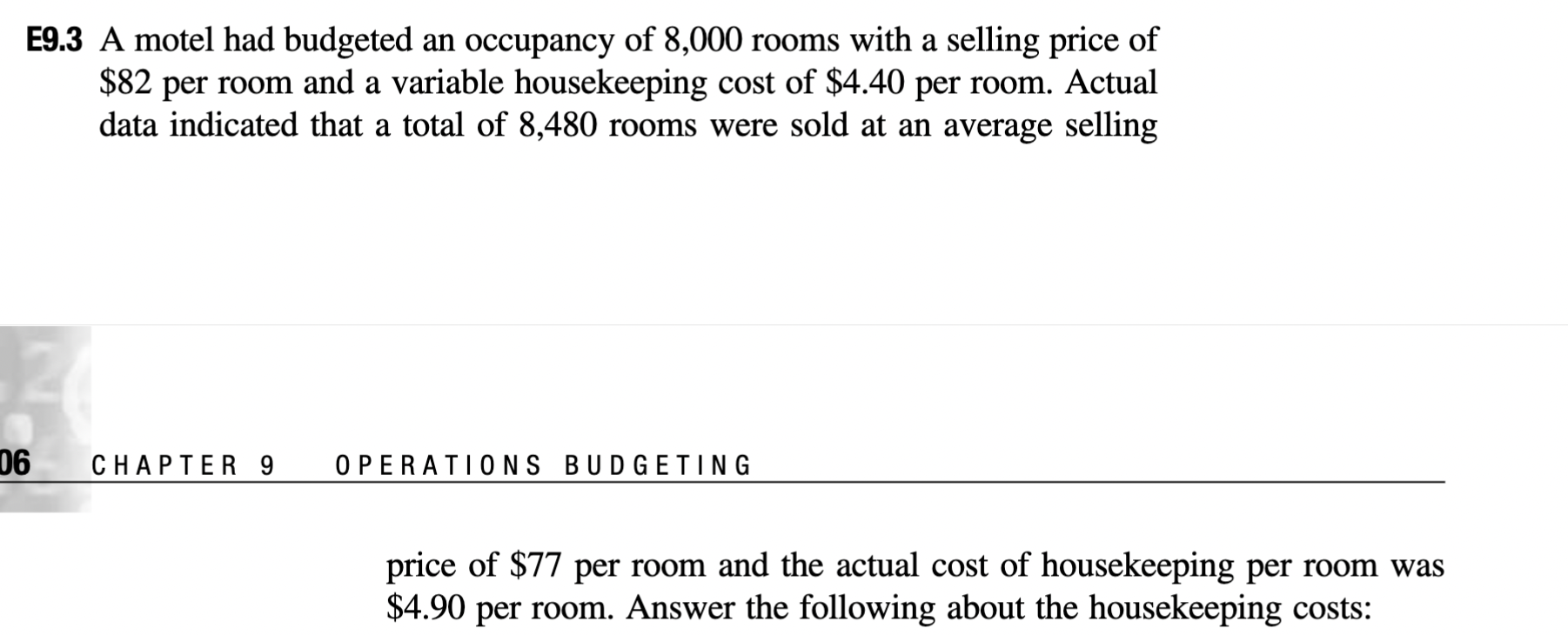 I need help with E9.4 based on the info listed on 9.3