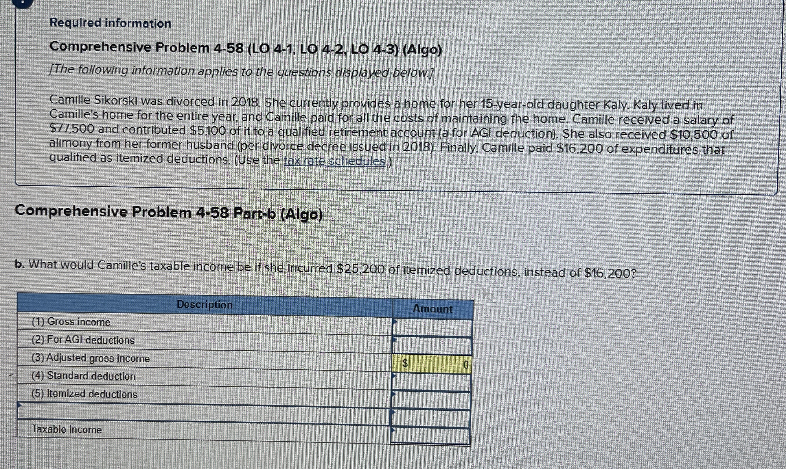  Required information Comprehensive Problem 4-58(LO 4-1, LO 4-2, LO 4-3)(Algo) [The