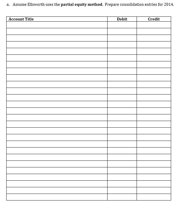 the Chapter 2 8 ai ssignment Ellsworth acquired Merrell on January 1,