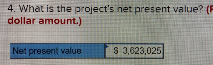 provide net operating income in each of five years as follows: $