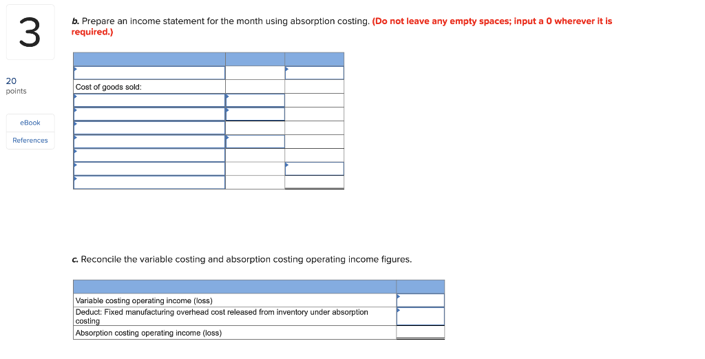 surprised to see a loss for the month on her income statement.