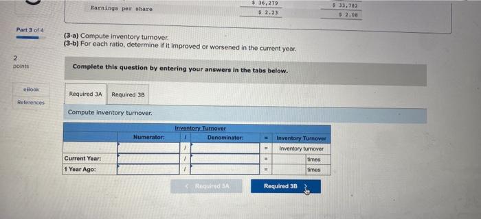 days' sales uncollected. (1-b) For each ratio, determine if it improved or