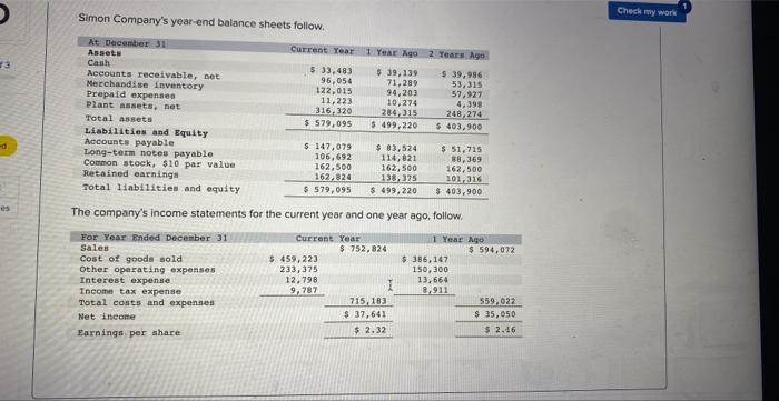 in the tabs below. Compute days' sales uncollected. (2-a) Compute accounts receivable