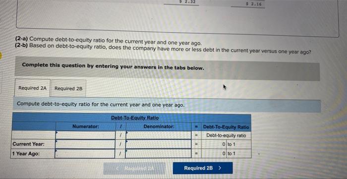 the current year. Complete this question by entering your answers in the