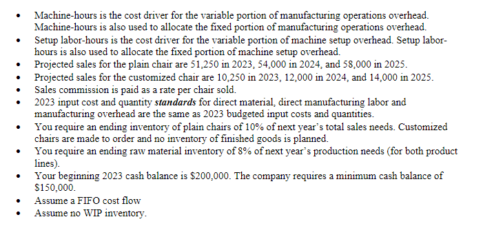 & & 50 & 8 \\ \hline Setup labor-hours per batch &