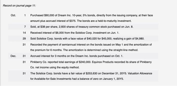 accounts. thank you Selected transactions completed by Equinox Products Inc. during the