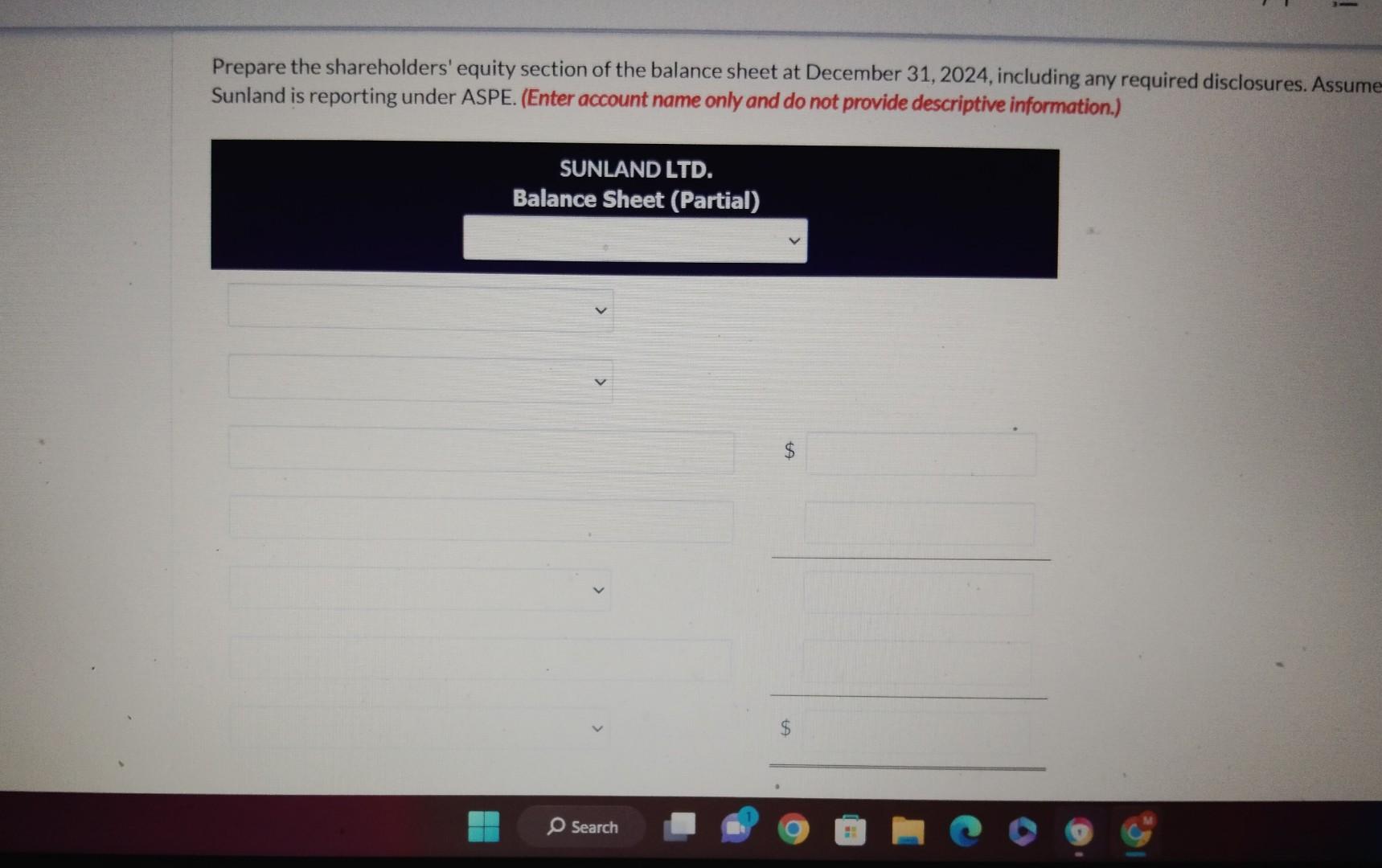 been issued. During 2024, the corporation had the following transactions and events