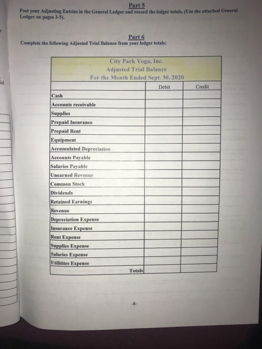 journal provided from the descriptions of each individual event. ********SKIP A LINE