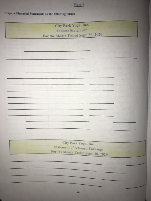 BETWEEN EACH JOURNAL ENTRY********* Sept 1. Wren Bliss opened her business by