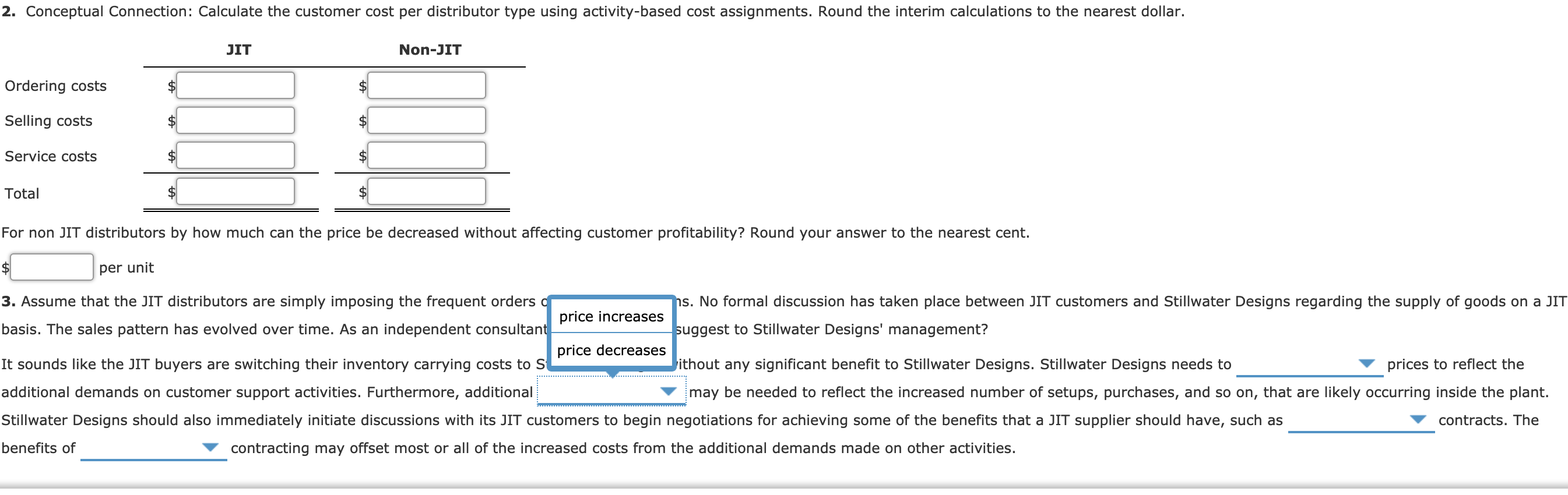 distributors: JIT distributors and non-IT distributors. The JIT distributor places small, frequent