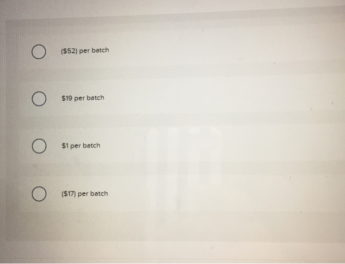 are processed in batches. A batch of Boney Corporation processes sugar beets