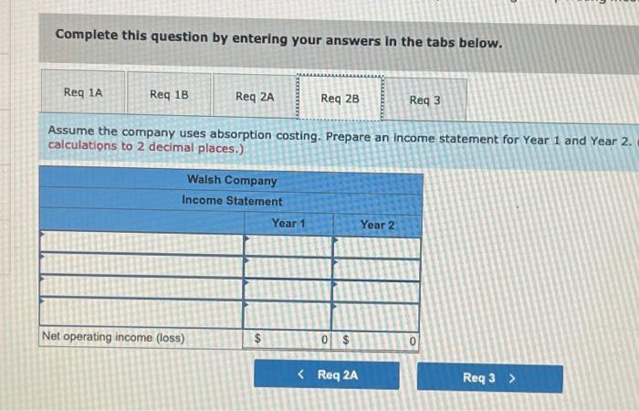 manufacturing overhead Variable selling and administrative Fixed conto per year Fixed manufacturing