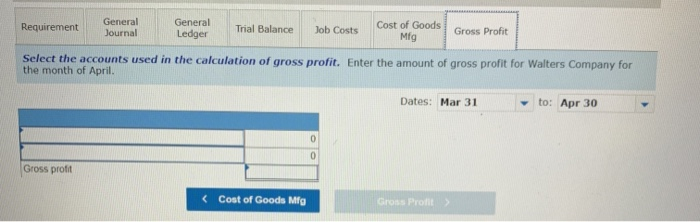 jobs worked on in April follow. Job 306 ob 307 Job 30