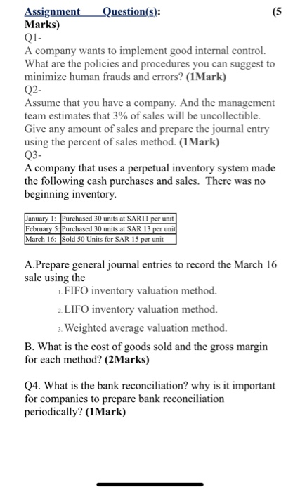 your hand in the solution, use the keyboard Assignment Ouestions (5 Marks)