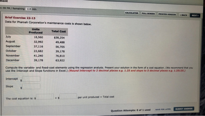  ment 1:59 PM/ Remaining: 115 min. CALCULATOR FULL SCREEN PRINTER VERSION