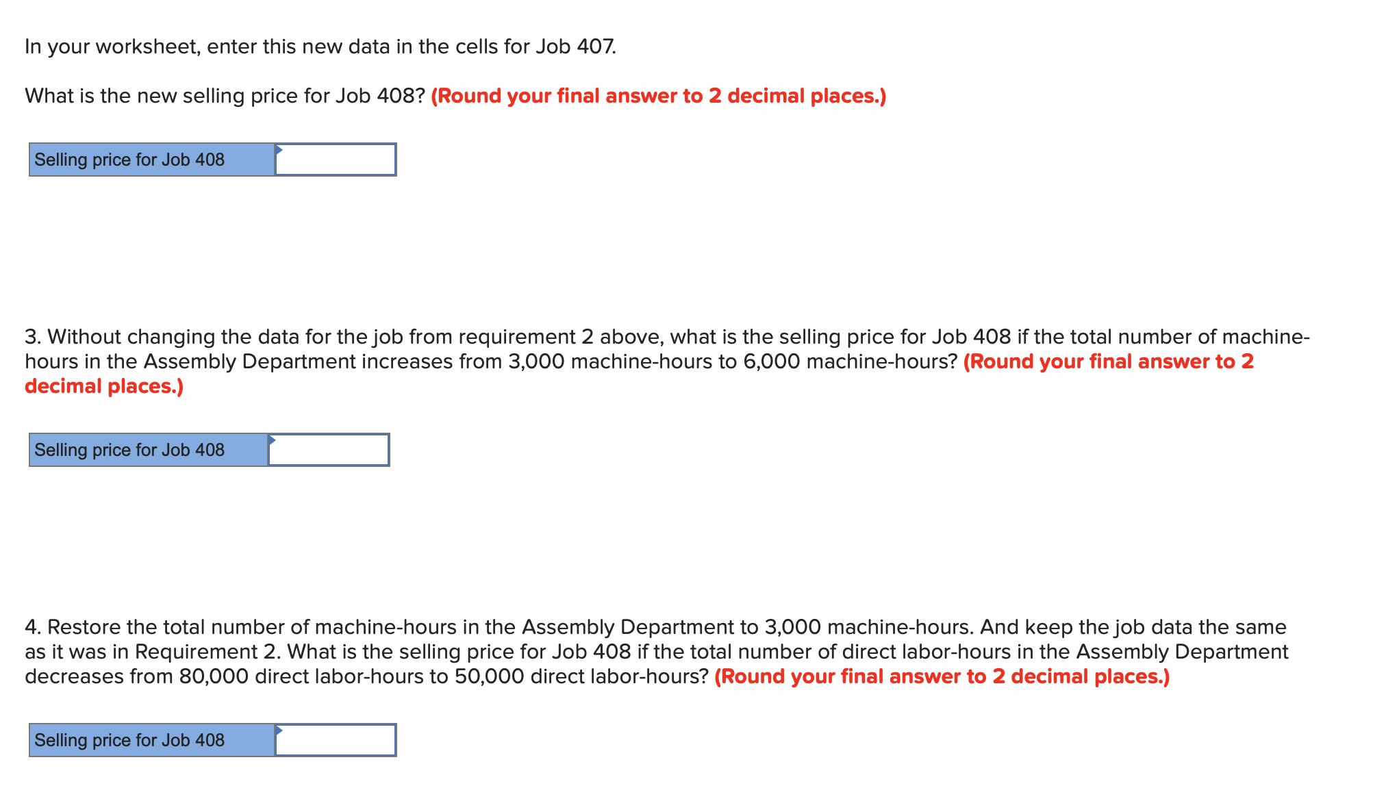 the total fixed manufacturing overhead cost for the Milling Department in Data