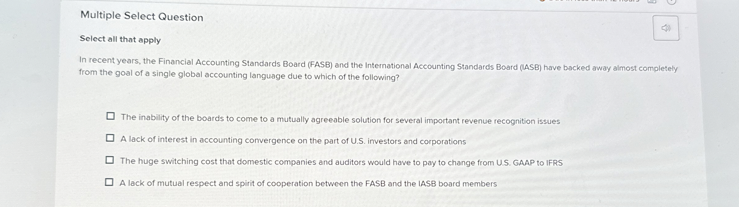  Multiple Select Question Select all that apply In recent years, the