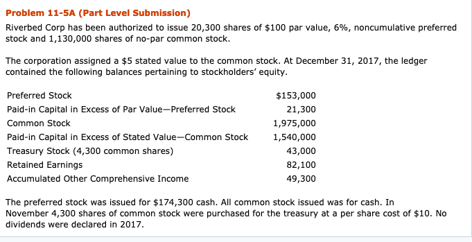 Need help with the balance sheet Problem 11-5A (Part Level Submission)