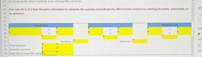 \$3 per p Direct labor (2 hours@ \$12 per hour) \begin{tabular}{|r|r|r|} \hline