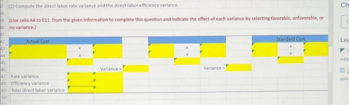 Standard Quantity & Standard Price & Standard Cost \\ \hline 10 &