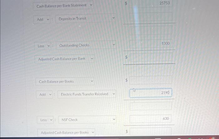 a balance of 525.753 . A comparison of the bank statement with