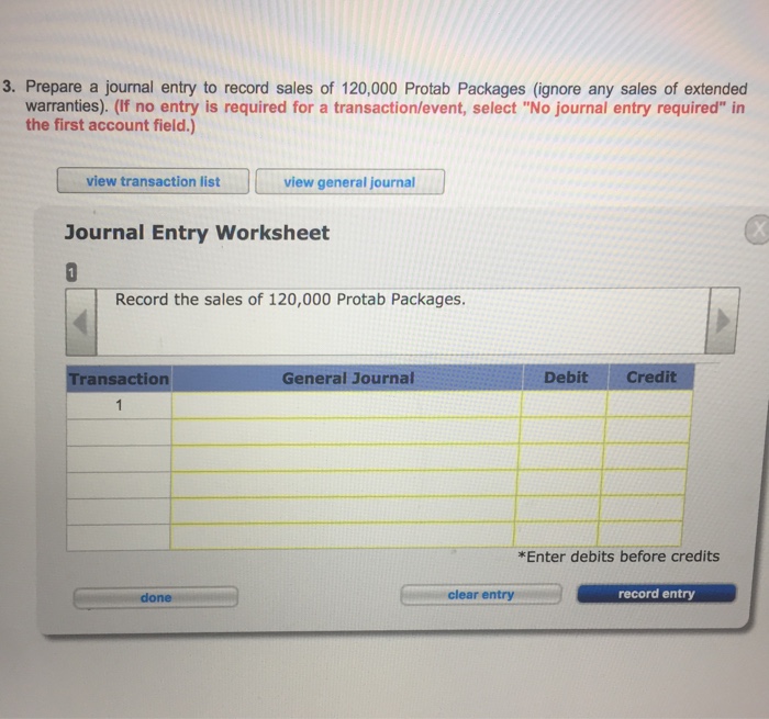 sales price of a Protab Package includes the following: One Protab computer.