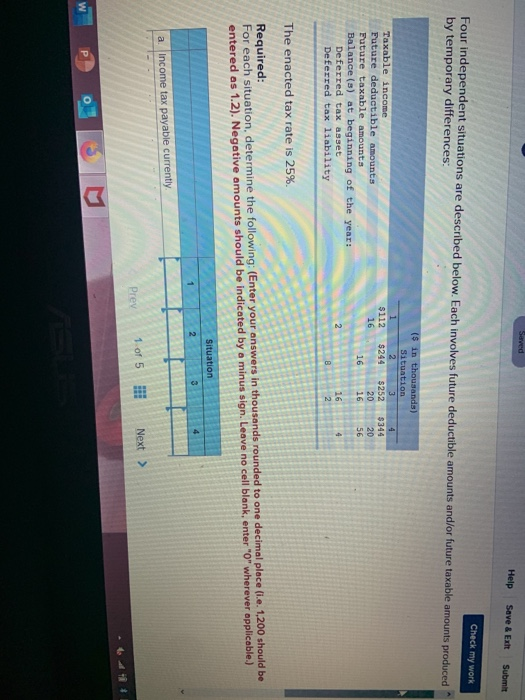  Saved Help Save & Ext Submit Check my work Four independent