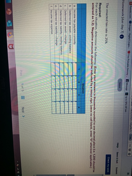 situations are described below. Each involves future deductible amounts and/or future taxable