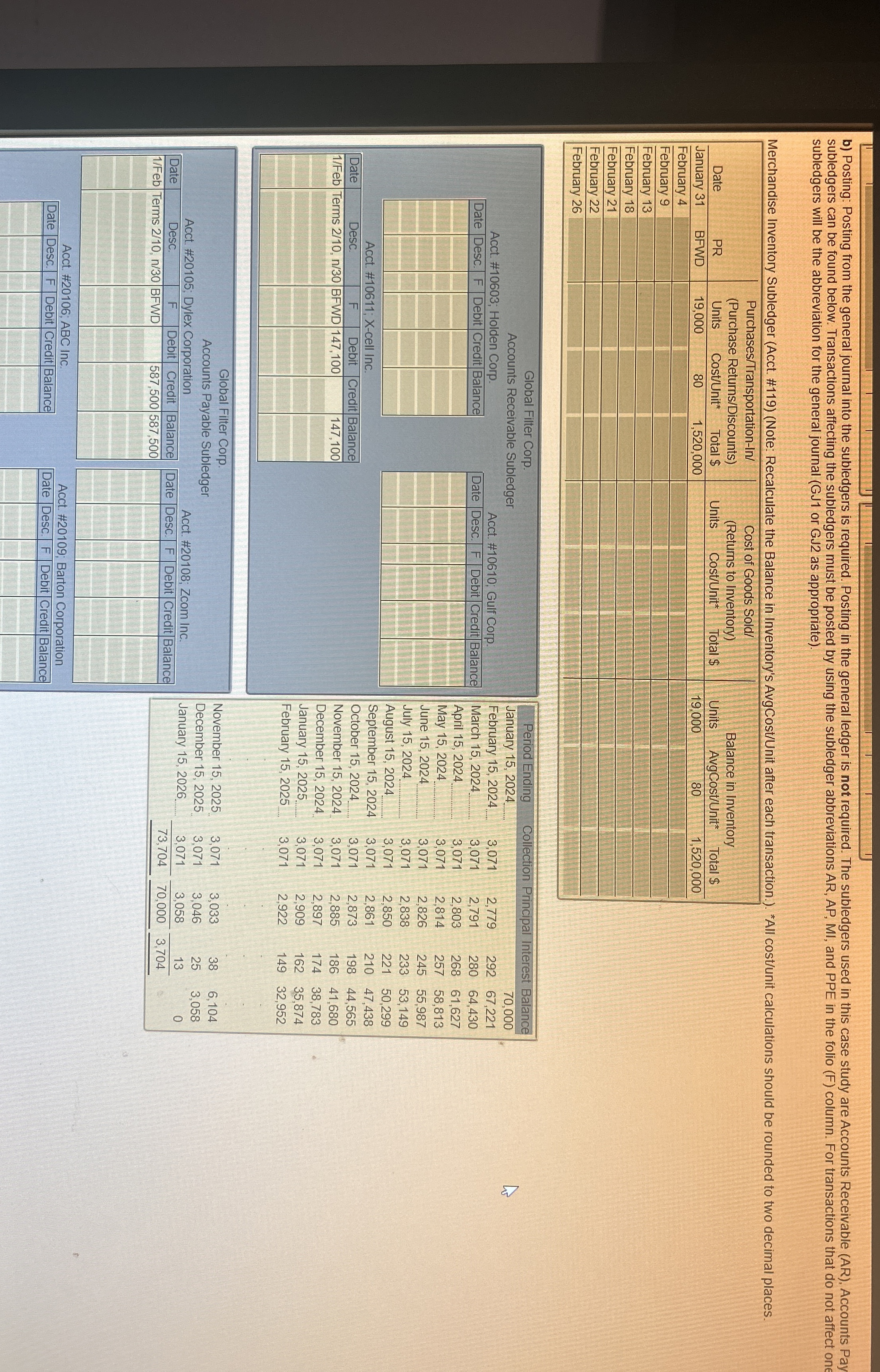  Part 1[140 points] It is February 1,2024, the first business day