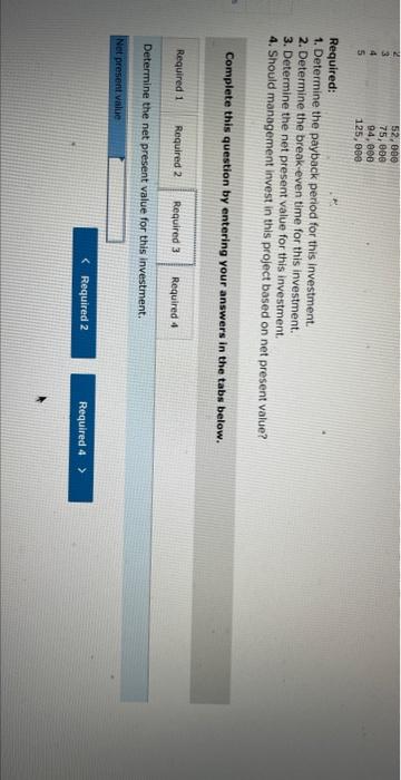 following net cash flows. Management requires a 10% return on investments. (PV