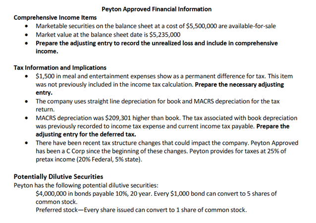  Please show formulas for adjusting entries columns! Thank you! Peyton Approved
