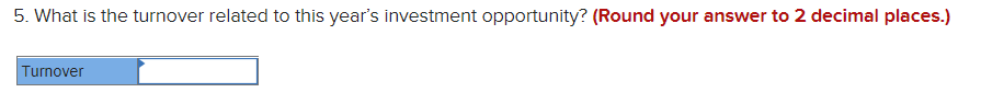 the beginning of this year, the company has a $120,000 investment opportunity