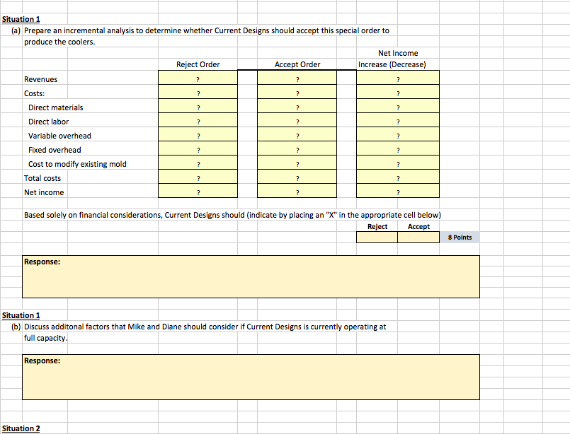 a number of important decisions that require incremental analysis. Consider each of