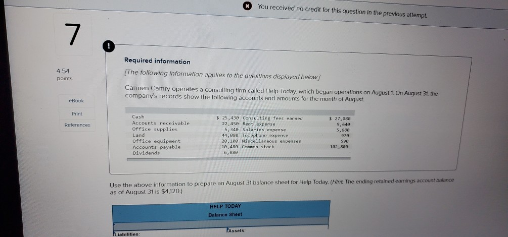 [The following information applies to the questions displayed below] points On October