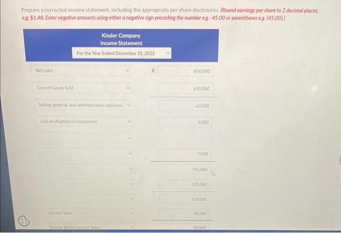 1. "Selling general, and adiministrative expenses" included a charge of 27.000 for