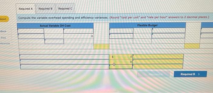 costs for its single product. Direct materials (30 lbs. $4.80 per tb.)