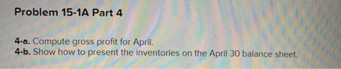 April is $381,000. Overhead costs incurred in April are: indirect materials, $56,000;