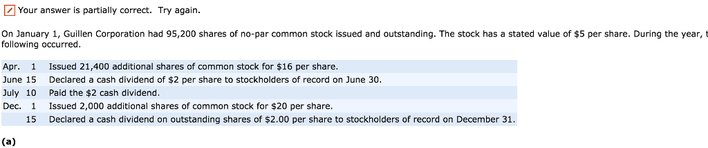 please help mee Your answer is partially correct. Try again. On January