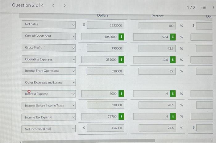 2.5\%.) Prepare 2025 income statements and a vertical analysis for Cullumber Company