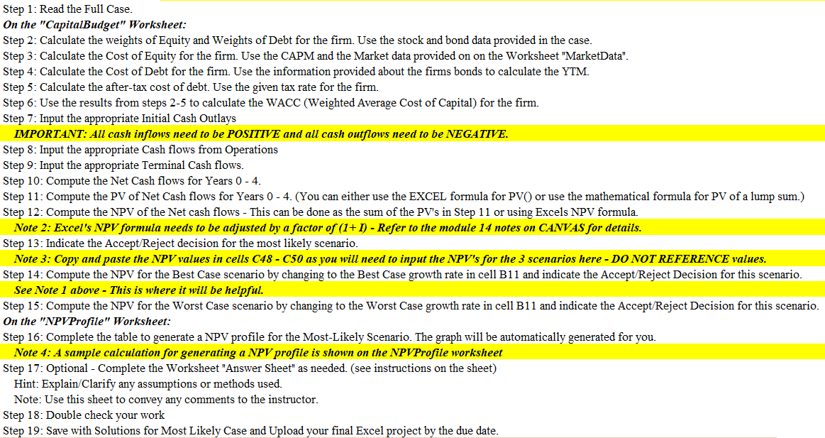  All data from the exercise is given. Looking to have steps